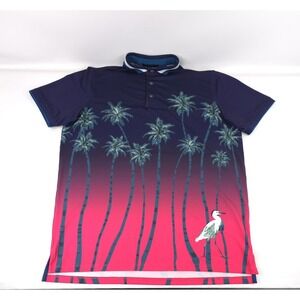 Greyson Serenity Polo Mens Size Large Maltese Blue Bird MU 1048B 01266686